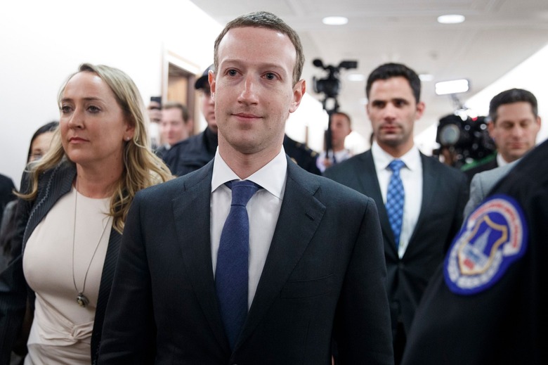 CEO of Facebook Mark Zuckerberg on Capitol Hill, Washington, USA - 09 Apr 2018