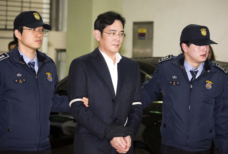 Samsung chief Lee Jae-yong under detention, Seoul, Korea - 22 Feb 2017