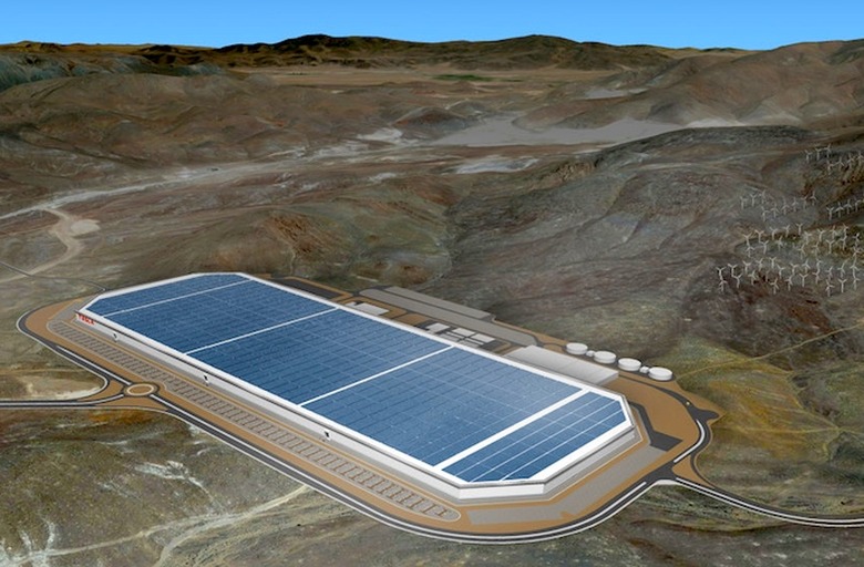 gigafactory rendering tesla
