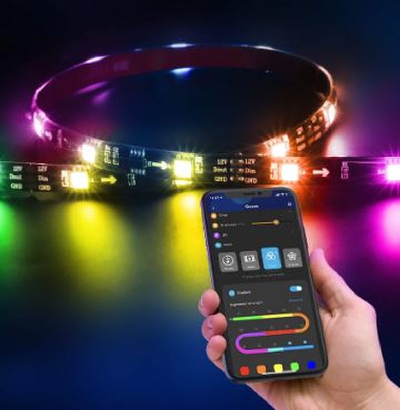 segmented color, govee led tv