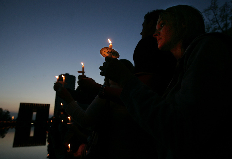 Tenth anniversary of the Oklahoma City bombing observed with a candlelight vigil