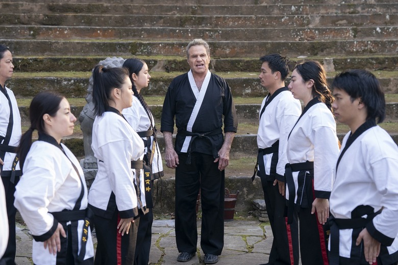 Martin Kove as John Kreese in Cobra Kai.