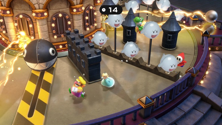 A thrilling game of Super Mario Party Jamboree.