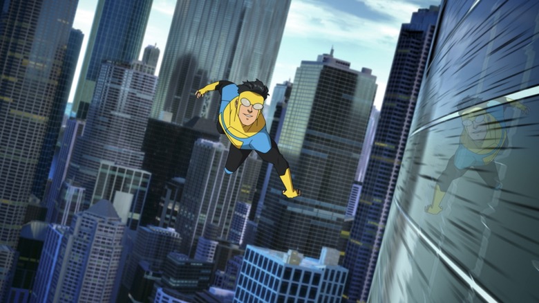 Steven Yeun as Mark Grayson in Invincible.