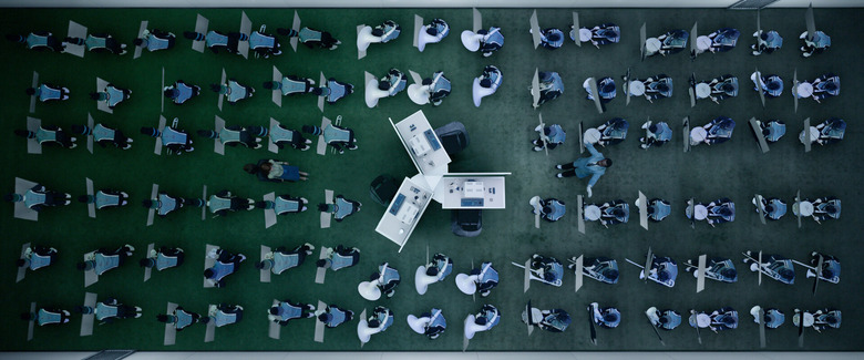 Marching band scene from Severance Season 2 finale