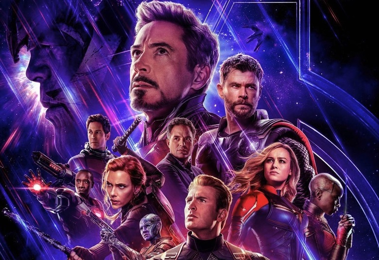 A section of the official Avengers: Endgame poster.
