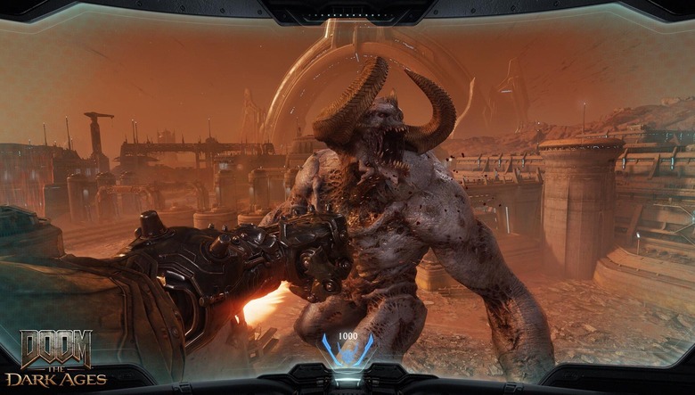 Piloting an Atlan in Doom: The Dark Ages.