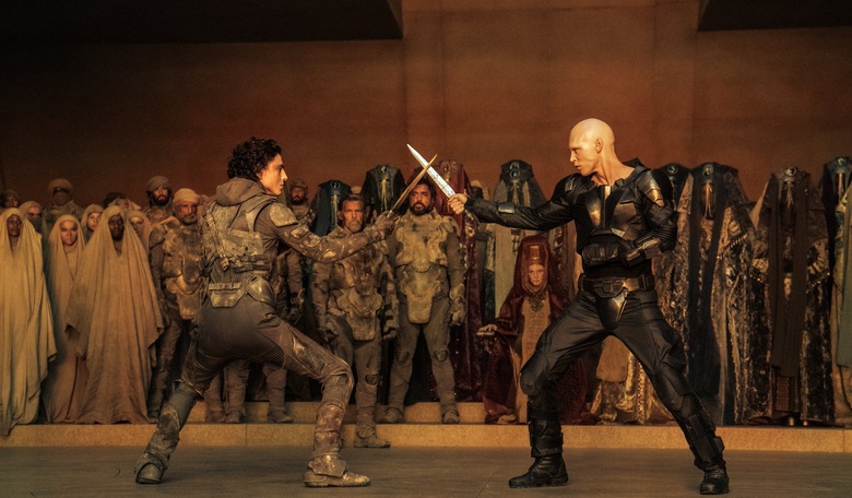 Timothée Chalamet and Austin Butler in Dune: Part Two.
