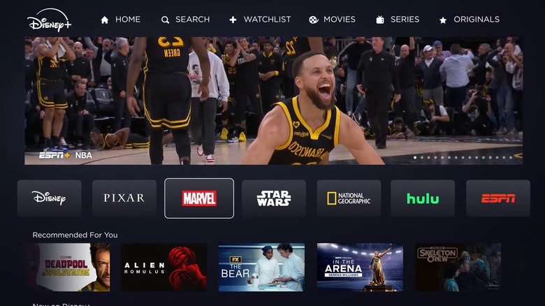 There's a new ESPN tile on the Disney+ app.