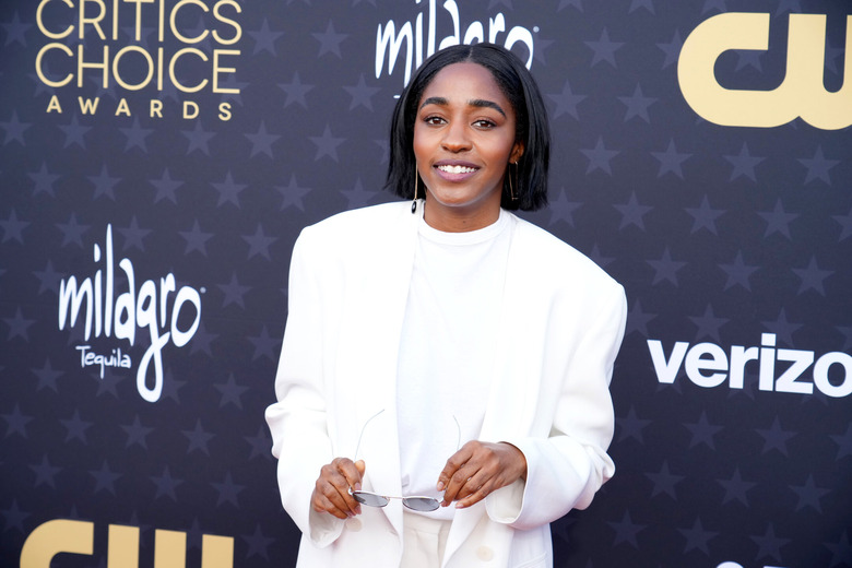 Actress Ayo Edebiri at the Critics Choice Awards