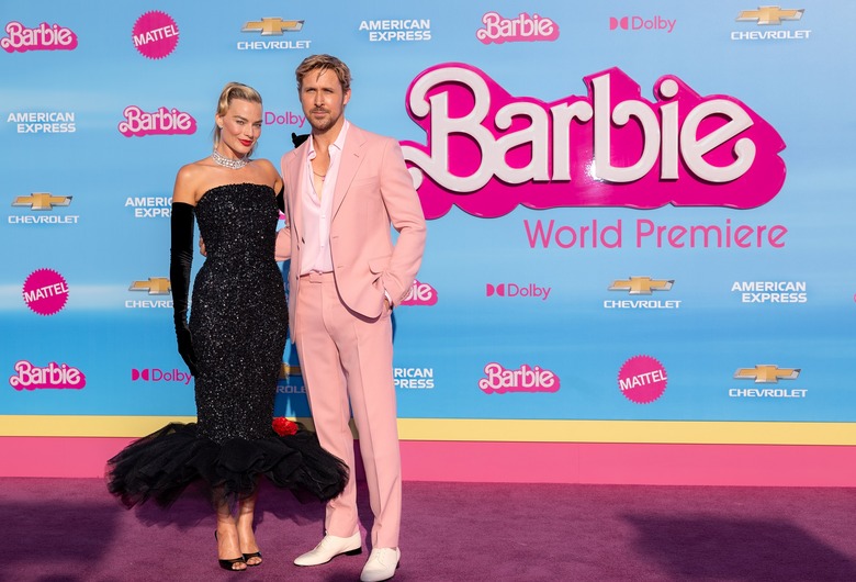 Margot Robbie and Ryan Gosling at the premiere of Barbie.