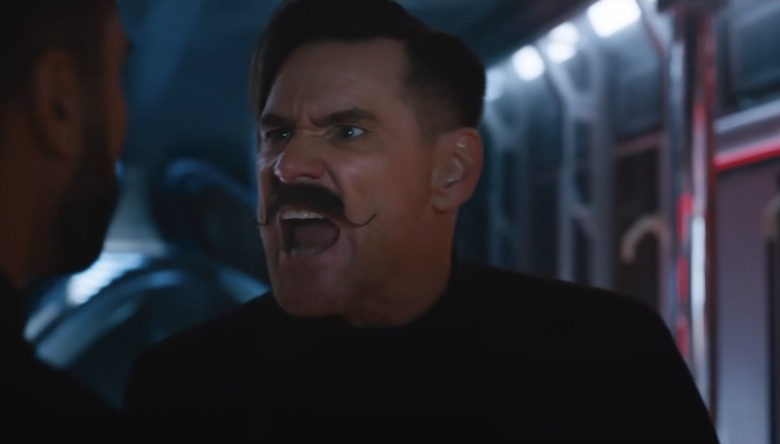 Jim Carrey as Dr. Robotnik in Sonic the Hedgehog.