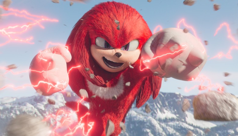 Knuckles (voiced by Idris Elba).
