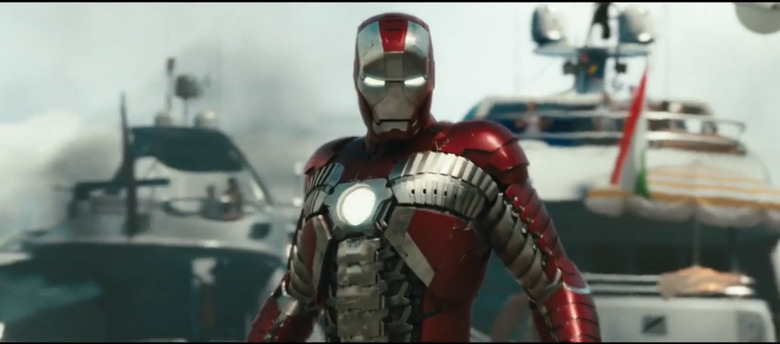 Robert Downey Jr. as Iron Man.