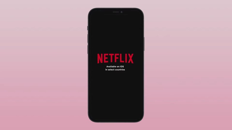 Netflix app running on an iPhone.
