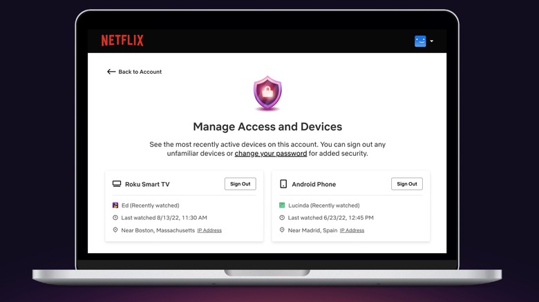 Netflix introduces Manage Access and Devices feature.