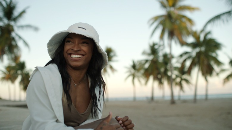 Simone Biles in Simone Biles: Rising on Netflix