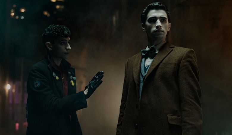 Jayden Revri as Charles Rowland and George Rexstrew as Edwin Payne in Dead Boy Detectives.