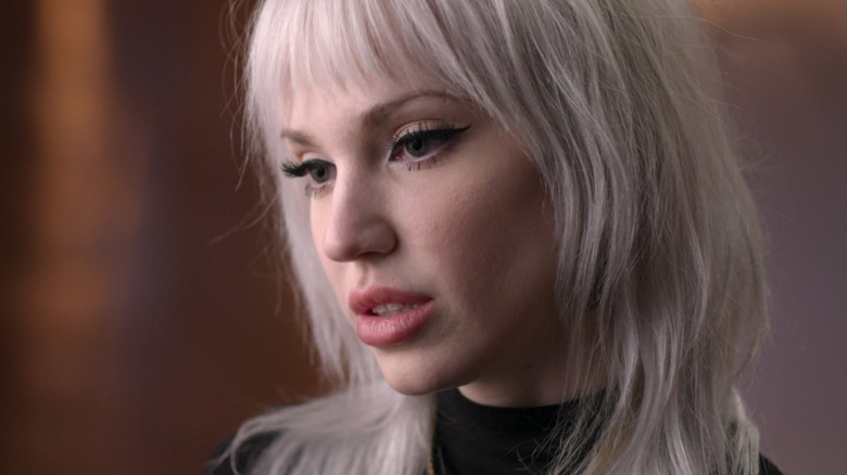 closeup of a blonde woman