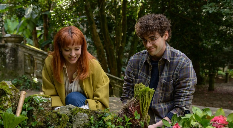 Catalina Sopelana as Violeta, Álvaro Rico as Elmer in The Gardener.