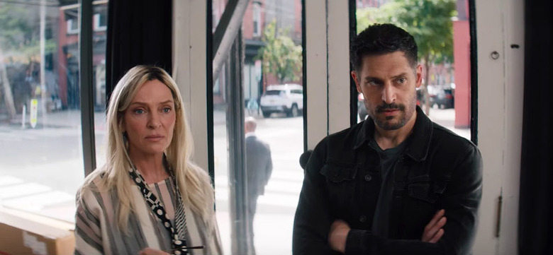 Uma Thurman and Joe Manganiello in The Kill Room
