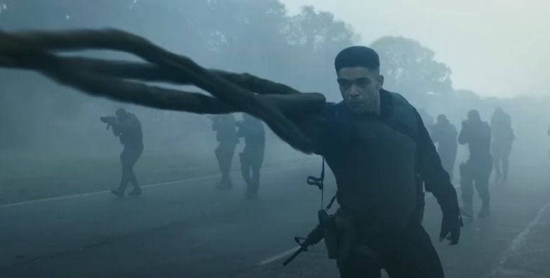 Gravik (Kingsley Ben-Adir) has Groot-like powers.