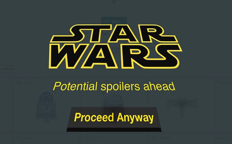 Star Wars Spoiler Blocker