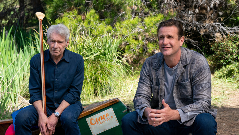 Harrison Ford and Jason Segel in Shrinking.