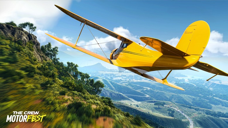 A plane flying over Hawaii in The Crew Motorfest.
