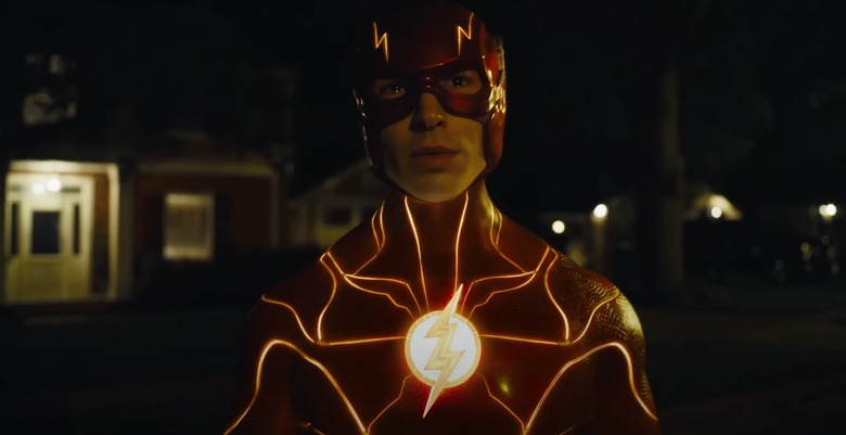 Barry Allen (Ezra Miller) in The Flash Super Bowl trailer.