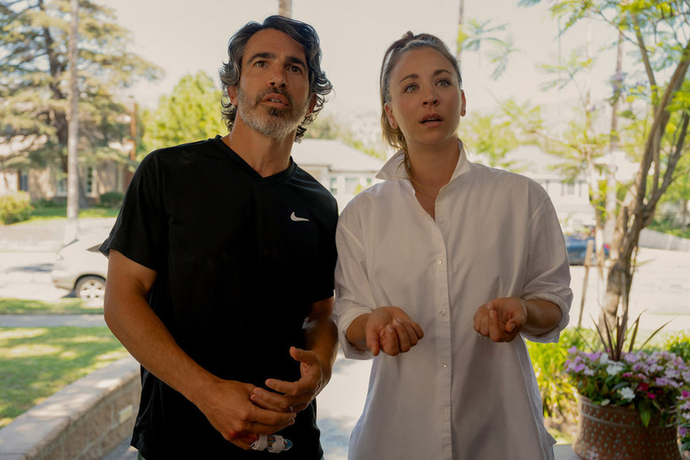 Chris Messina and Kaley Cuoco in Peacock's Based on a True Story