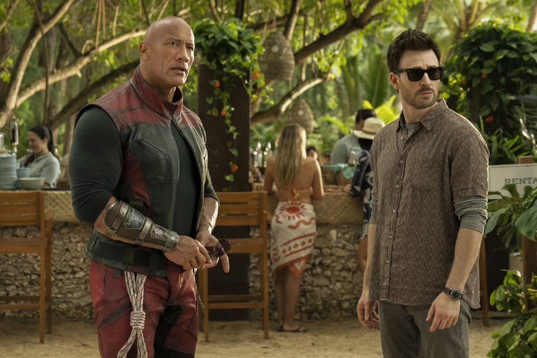 The Rock and Chris Evans in Red One