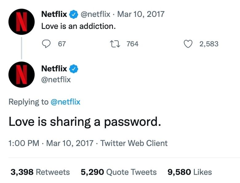 Netflix Twitter screen shot
