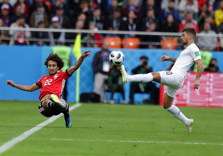 Russia Soccer WCup Egypt Uruguay, Yekaterinburg, Russian Federation - 15 Jun 2018