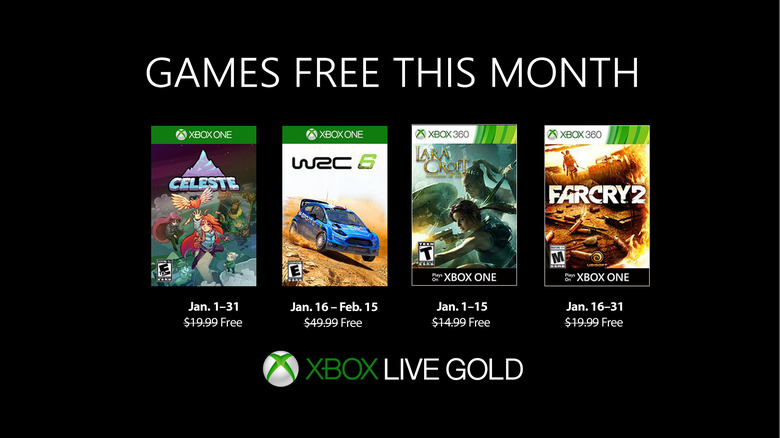 Xbox Games with Gold January 2019