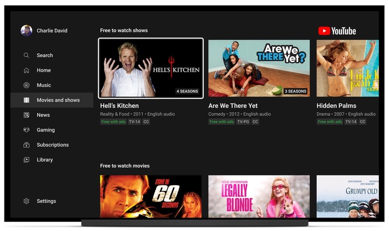 YouTube now has dozens of free TV shows with ads.