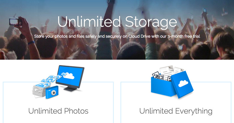 Amazon Cloud Drive Unlimited Storage