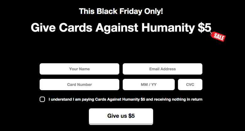Cards Against Humanity Black Friday