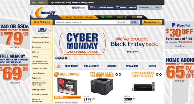 Newegg Cyber Monday