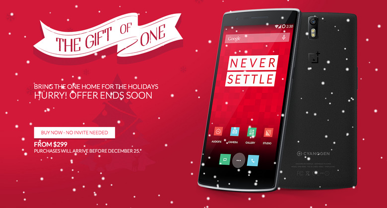 OnePlus One Holiday Promotion