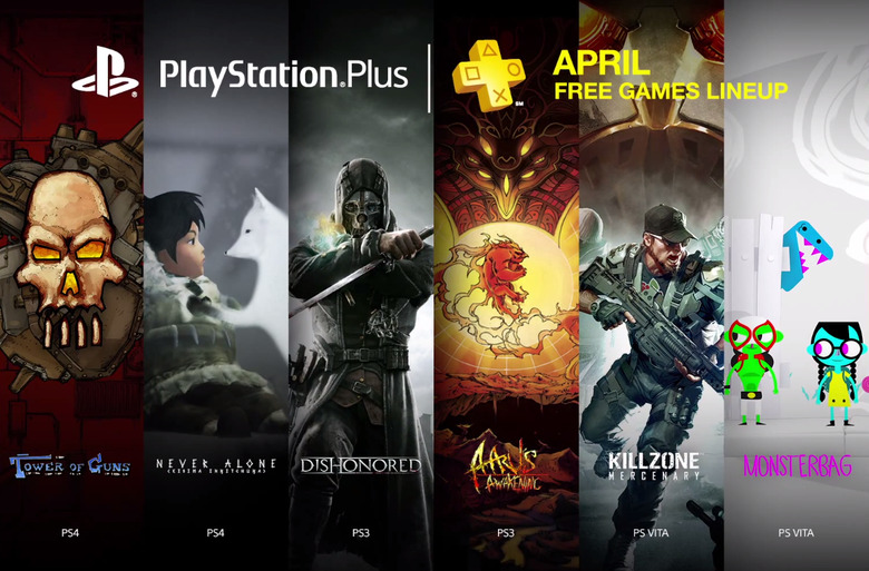 PS Plus April Free Games