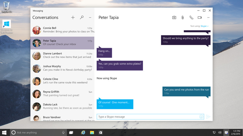 Skype Windows 10