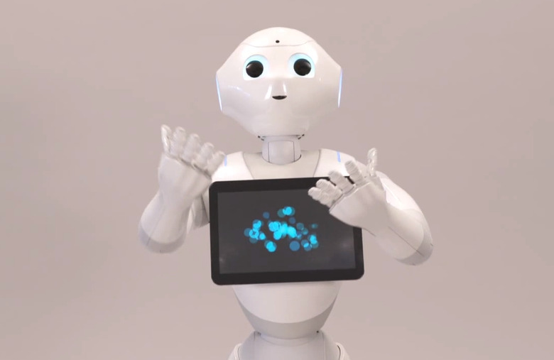 SoftBank Pepper robot screenshot