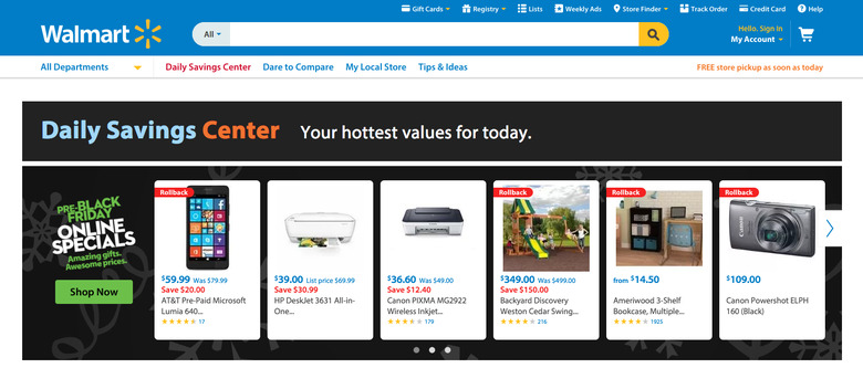 Walmart Black Friday November 16th