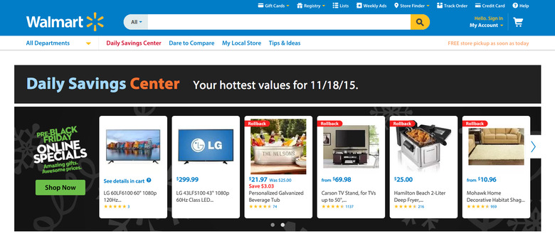 Walmart Daily Deals November 18th