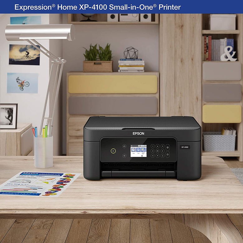 The printer on a desk