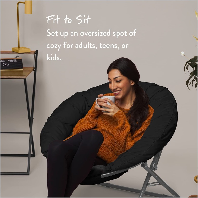 A lady in a chair