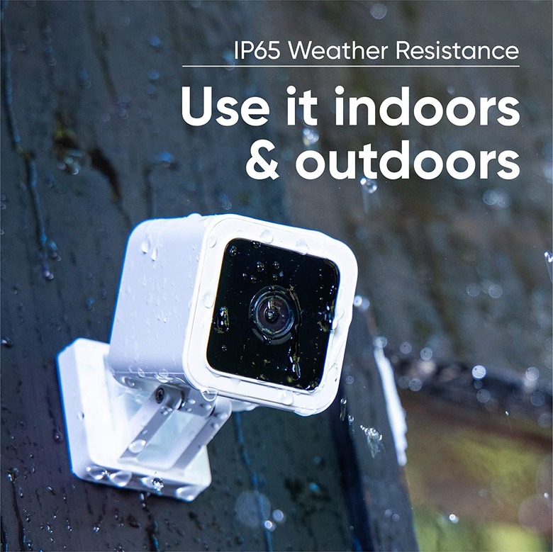 The weatherproof Wyze Cam v3 set up outside someone's jome