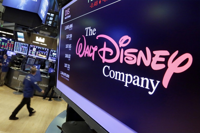 The Walt Disney Company logo on a television screen