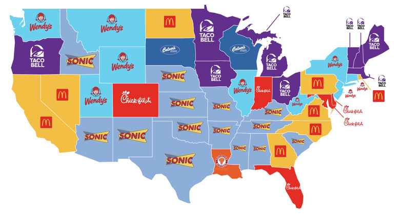 fast food map